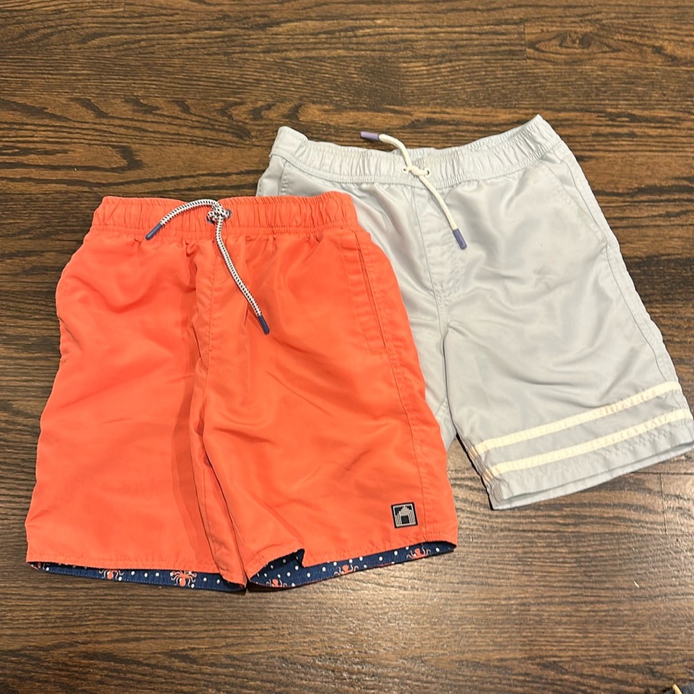 Set of 2 Cabana Life boys swim trunks sz 10